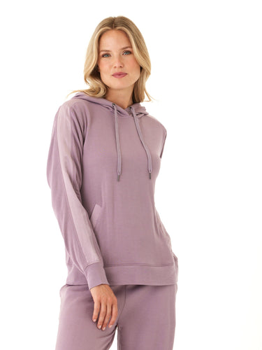 Romi Feather Fleece Trim Detail Hoodie Threads 4 Thought