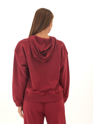 Starla French Terry Rib Mix Zip Hoodie Womens Outerwear Sweatshirt Threads 4 Thought