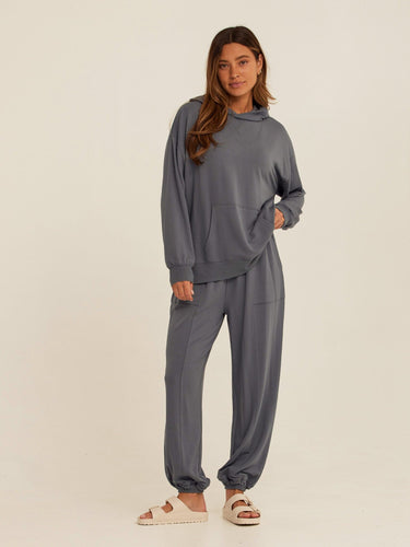 Sylvie Modal Terry Oversized Pullover Hoodie Womens Outerwear Sweatshirt Threads 4 Thought