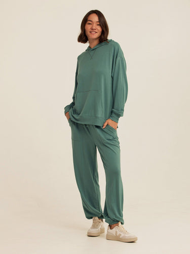 Sylvie Modal Terry Oversized Pullover Hoodie Womens Outerwear Sweatshirt Threads 4 Thought