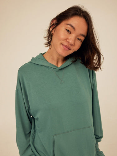 Sylvie Modal Terry Oversized Pullover Hoodie Womens Outerwear Sweatshirt Threads 4 Thought