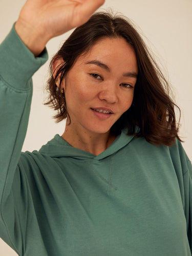 Sylvie Modal Terry Oversized Pullover Hoodie Womens Outerwear Sweatshirt Threads 4 Thought