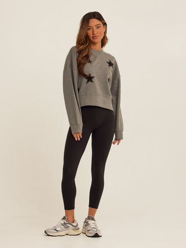 Naia Cotton Blend Terry Patchwork Pullover Womens Outerwear Sweatshirt Threads 4 Thought
