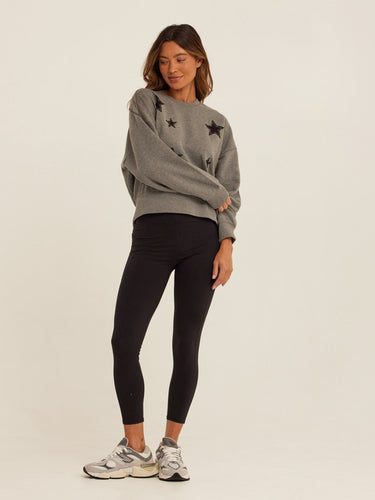 Naia Cotton Blend Terry Patchwork Pullover Womens Outerwear Sweatshirt Threads 4 Thought