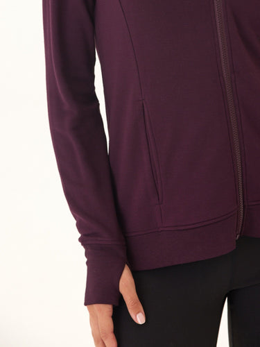 Neyra Feather Fleece Zip Hoodie Womens Outerwear Sweatshirt Threads 4 Thought