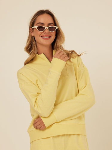 Kindra Dot Embroidered Terry Pullover Womens Outerwear Sweatshirt Threads 4 Thought