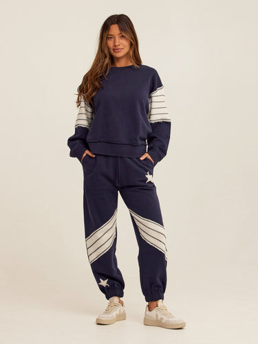 Kaelah Cotton Blend Terry Sweatshirt Womens Outerwear Sweatshirt Threads 4 Thought