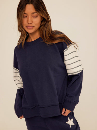 Kaelah Cotton Blend Terry Sweatshirt Womens Outerwear Sweatshirt Threads 4 Thought