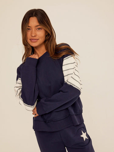 Kaelah Cotton Blend Terry Sweatshirt Womens Outerwear Sweatshirt Threads 4 Thought
