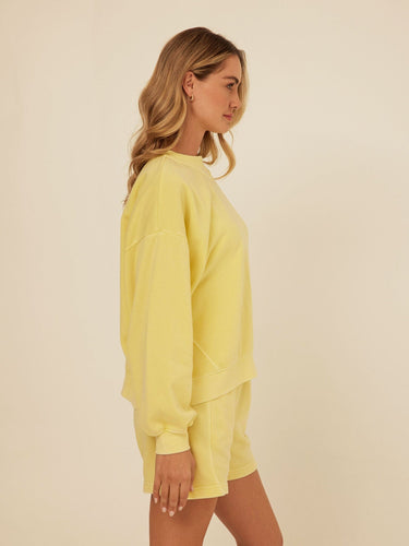 Kaitlyn Mineral Wash Fleece Sweatshirt Womens Outerwear Sweatshirt Threads 4 Thought