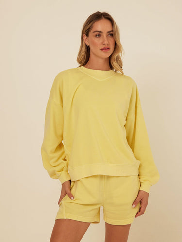 Kaitlyn Mineral Wash Fleece Sweatshirt Womens Outerwear Sweatshirt Threads 4 Thought
