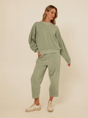 Kaitlyn Mineral Wash Fleece Sweatshirt Womens Outerwear Sweatshirt Threads 4 Thought