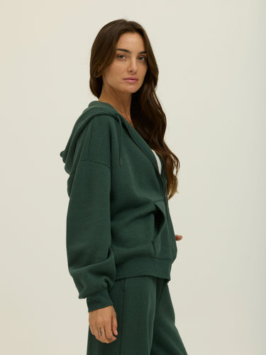 Corissa Triblend Fleece Zip Hoodie Womens Outerwear Sweatshirt Threads 4 Thought