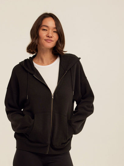 Corissa Triblend Fleece Zip Hoodie Womens Outerwear Sweatshirt Threads 4 Thought