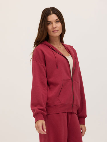 Corissa Triblend Fleece Zip Hoodie Womens Outerwear Sweatshirt Threads 4 Thought