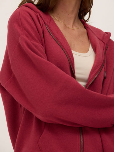 Corissa Triblend Fleece Zip Hoodie Womens Outerwear Sweatshirt Threads 4 Thought