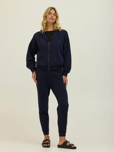 Corissa Triblend Fleece Zip Hoodie Womens Outerwear Sweatshirt Threads 4 Thought