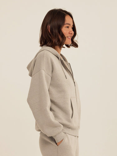 Corissa Triblend Fleece Zip Hoodie Womens Outerwear Sweatshirt Threads 4 Thought