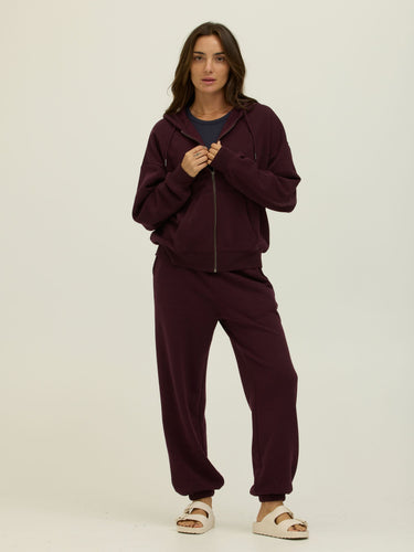 Corissa Triblend Fleece Zip Hoodie Womens Outerwear Sweatshirt Threads 4 Thought