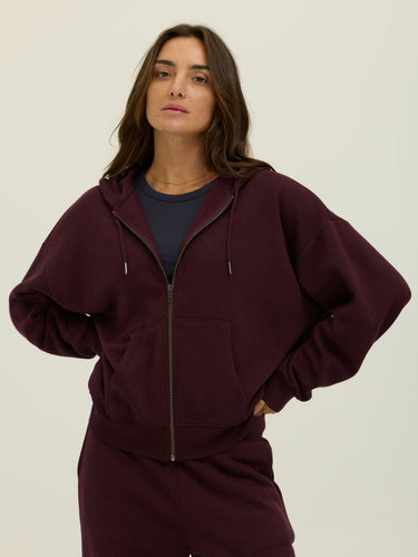 Corissa Triblend Fleece Zip Hoodie Womens Outerwear Sweatshirt Threads 4 Thought