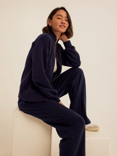 Delacey Triblend Fleece Zip Jacket Womens Outerwear Sweatshirt Threads 4 Thought