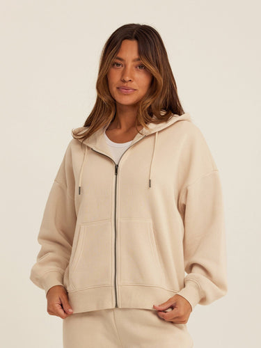 Corissa Triblend Fleece Zip Hoodie Womens Outerwear Sweatshirt Threads 4 Thought