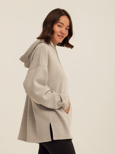 Missy Triblend Fleece Pullover Hoodie Womens Outerwear Sweatshirt Threads 4 Thought
