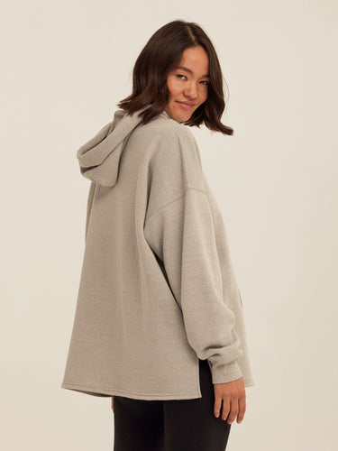Missy Triblend Fleece Pullover Hoodie Womens Outerwear Sweatshirt Threads 4 Thought