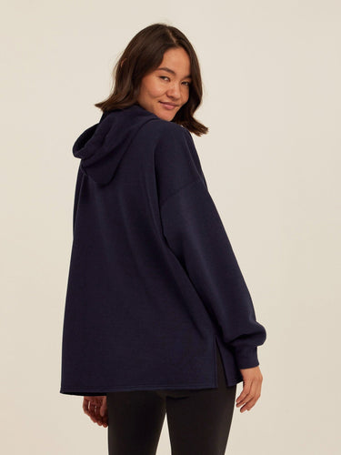 Missy Triblend Fleece Pullover Hoodie Womens Outerwear Sweatshirt Threads 4 Thought