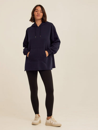 Missy Triblend Fleece Pullover Hoodie Womens Outerwear Sweatshirt Threads 4 Thought