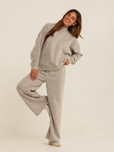 Karlie Triblend Fleece Mock Neck Pullover Womens Outerwear Sweatshirt Threads 4 Thought