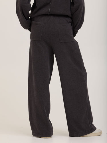 Sigourney Mineral Wash Fleece Wide Leg Pant Womens Bottoms Pants Threads 4 Thought
