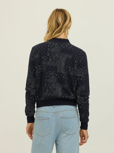 Maida Classic Paisley Print Fleece Jacket Womens Outerwear Jacket Threads 4 Thought