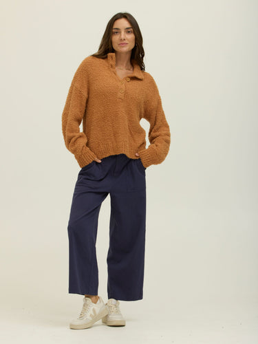 Katalia Boucle Mock Neck Pullover Womens Outerwear Sweater Threads 4 Thought