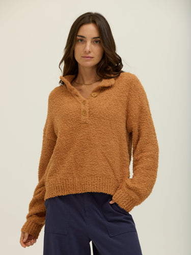 Katalia Boucle Mock Neck Pullover Womens Outerwear Sweater Threads 4 Thought