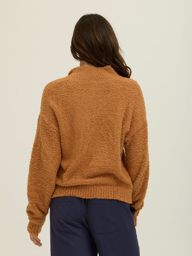 Katalia Boucle Mock Neck Pullover Womens Outerwear Sweater Threads 4 Thought