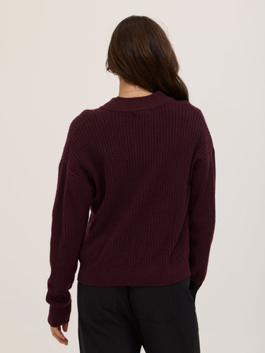 Kieryn Cozy Rib Knit Quarter Zip Sweater Womens Outerwear Sweater Threads 4 Thought
