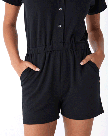 Lara Modal Terry Romper Womens Rompers Threads 4 Thought 