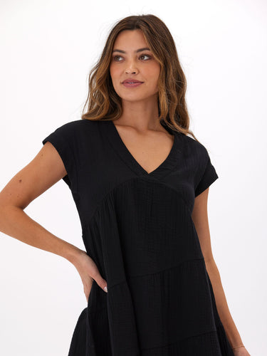 Delphine Gauze Asymmetrical Dress Womens Dresses Threads 4 Thought