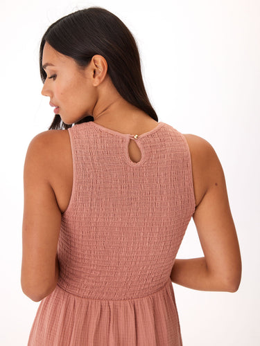 Adrienne Gauze Smocked Midi Dress Womens Dresses Threads 4 Thought