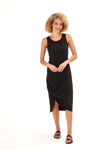 Lula Luxe Jersey Knotted Midi Dress Womens Dresses Threads 4 Thought