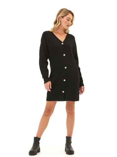 Lilianna Cozy Rib Cardigan Sweater Dress Womens Dresses Threads 4 Thought