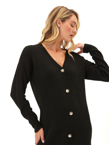 Lilianna Cozy Rib Cardigan Sweater Dress Womens Dresses Threads 4 Thought