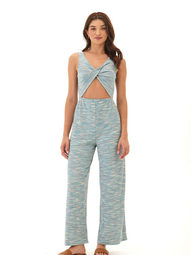 Ayesha Marble Rib Twist Jumpsuit Womens Rompers Threads 4 Thought