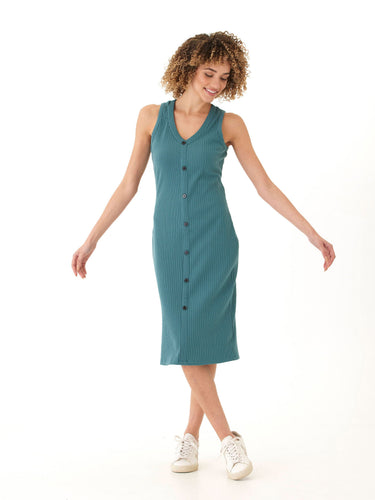 Micah Organic Rib Tank Midi Dress Womens Dresses Threads 4 Thought