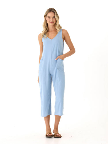 Rainey Stretch Chambray Jumpsuit Womens Rompers Threads 4 Thought
