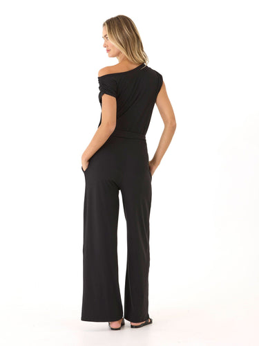Leoni Luxe Jersey Wide Leg Jumpsuit Womens Rompers Threads 4 Thought
