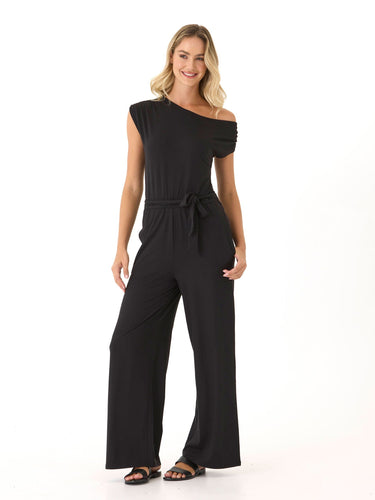 Leoni Luxe Jersey Wide Leg Jumpsuit Womens Rompers Threads 4 Thought