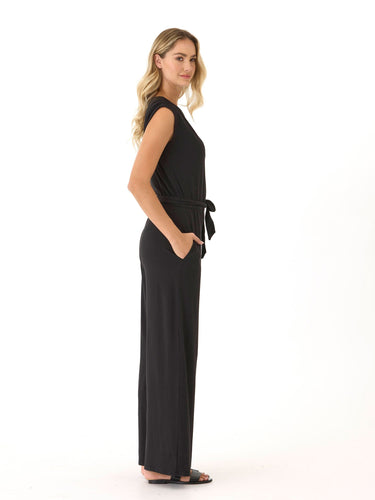 Leoni Luxe Jersey Wide Leg Jumpsuit Womens Rompers Threads 4 Thought
