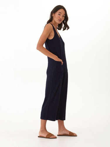 Rainey Jacquard Terry Patch Pocket Jumpsuit Womens Rompers Threads 4 Thought